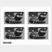 M270 MLRS長方形ステッカー 長方形シール (シート)