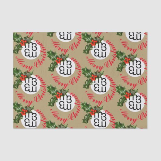 m3クリスマスギフトラップティッシュペーパー 薄葉紙 (正面)