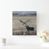 M3ブルムースオン農地 スクエア壁時計 (ホーム)