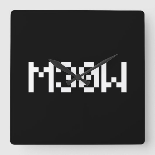 M30W [リートスピーク動物の音] スクエア壁時計 (正面)