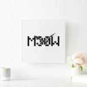 M30W [リートスピーク動物の音] スクエア壁時計 (ホーム)