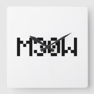 M30W [リートスピーク動物の音] スクエア壁時計