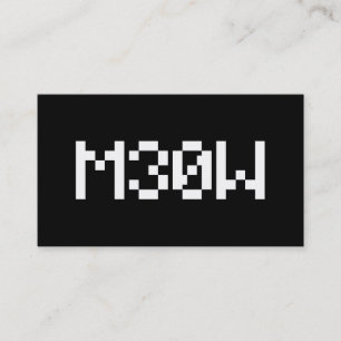 M30W [1337(リートスピーク)アニマルサウンド] 名刺