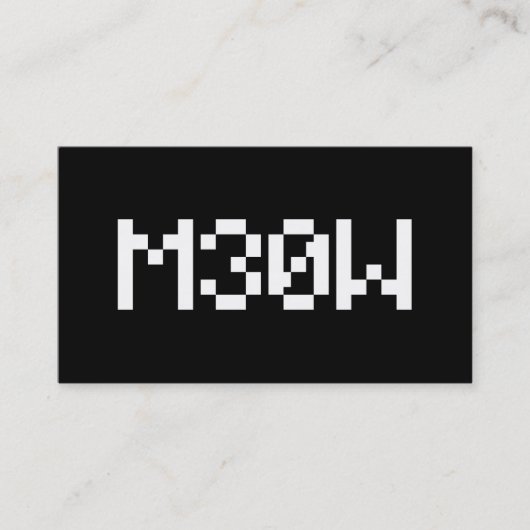 M30W [1337(リートスピーク)アニマルサウンド] 名刺 (正面)