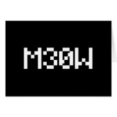 M30W [Leetspeak Animal Sounds]カード (正面横)