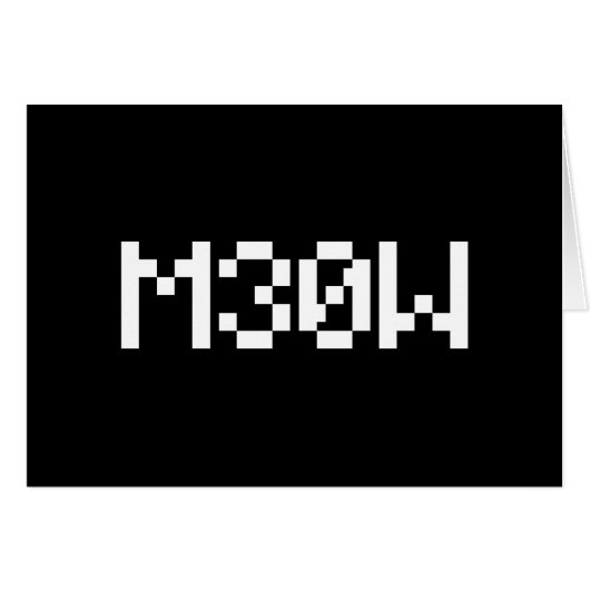 M30W [Leetspeak Animal Sounds]カード (正面横)