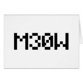 M30W [Leetspeak Animal Sounds]カード (正面横)