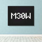 M30W [Leetspeak Animal Sounds] キャンバスプリント (インサイチュ (ウッドフロア))