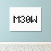 M30W [Leetspeak Animal Sounds] キャンバスプリント (インサイチュ (ウッドフロア))