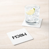 M30W [Leetspeak Animal Sounds] スクエアペーパーコースター (インサイチュ)