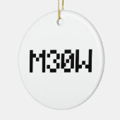 M30W [Leetspeak Animal Sounds] セラミックオーナメント (左)