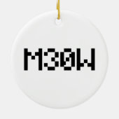 M30W [Leetspeak Animal Sounds] セラミックオーナメント (裏面)