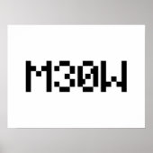 M30W [Leetspeak Animal Sounds] ポスター (正面)
