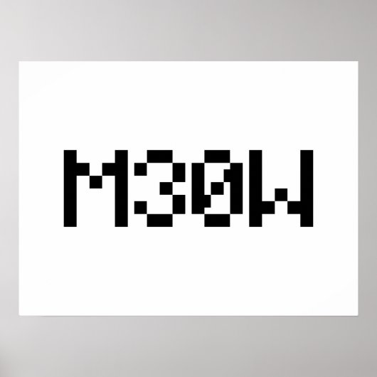 M30W [Leetspeak Animal Sounds] ポスター (正面)