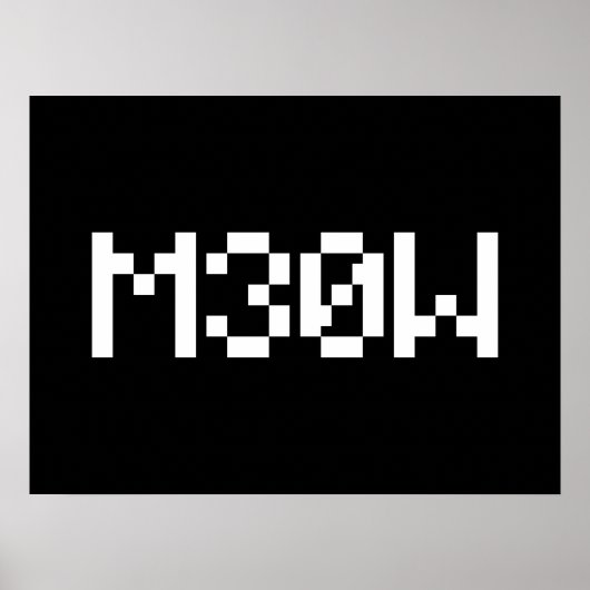 M30W [Leetspeak Animal Sounds] ポスター (正面)