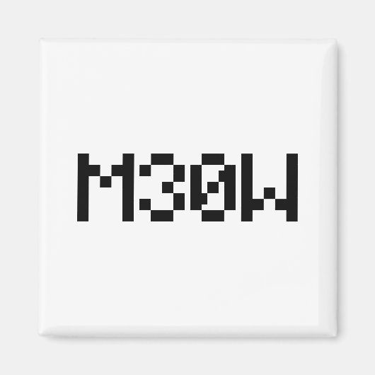 M30W [Leetspeak Animal Sounds] マグネット (正面)