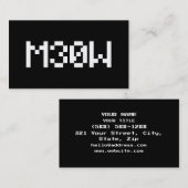 M30W [Leetspeak Animal Sounds] 名刺 (正面/裏面)