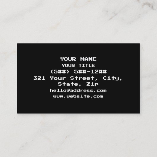 M30W [Leetspeak Animal Sounds] 名刺 (裏面)