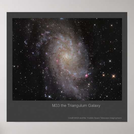 M33ザトリangulum銀河系 ポスター (正面)