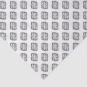 m3galleryStudioモノグラムミッドナイトティッシュペーパー 薄葉紙 (詳細)