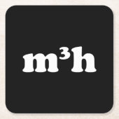 m3h スクエアペーパーコースター (正面)