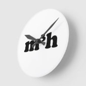 m3h ラウンド壁時計 (傾斜)