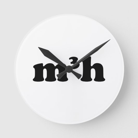 m3h ラウンド壁時計 (正面)
