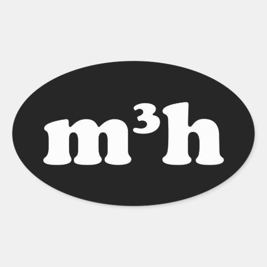 m3h 楕円形シール (正面)