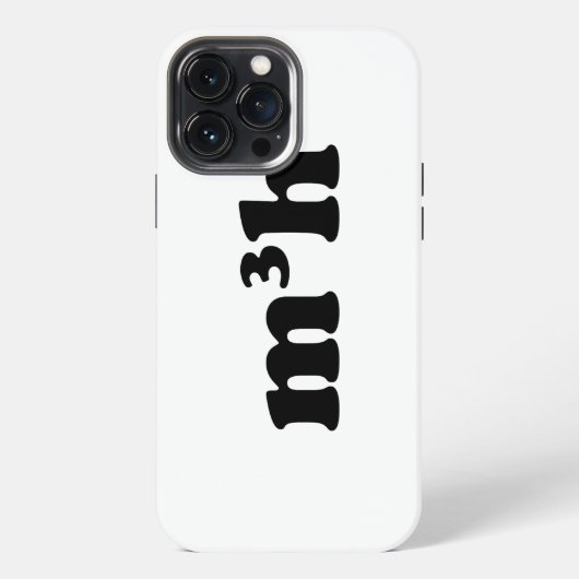 m3h iPhoneケース (裏面)