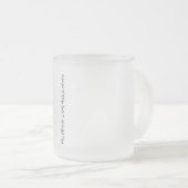 M3ZZ_TVの社会的なロゴガラスのマグ フロストグラスマグカップ (正面右)