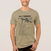 M4カービン歩兵兵器 トライブレンドTシャツ (正面)