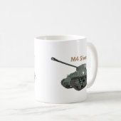 M4シャーマンアメリカン第2次世界大戦タンク コーヒーマグカップ (正面右)