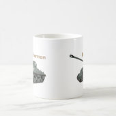 M4シャーマンアメリカン第2次世界大戦タンク コーヒーマグカップ (中央)