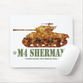 M4シャーマン世界大戦アメリカ中戦車WWII マウスパッド (マウス)