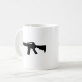 M4シルエット コーヒーマグカップ (正面左)