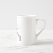 M4スタイルライフルのティアダウンパターン ボーンチャイナマグカップ (右)