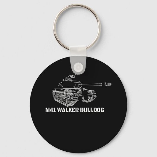 M41ウォーカーBulldog American Light Army Tank Gift キーホルダー (正面)