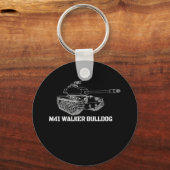M41ウォーカーBulldog American Light Army Tank Gift キーホルダー (正面)