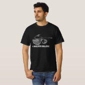 M41ウォーカーBulldog American Light Army Tank Gift Tシャツ (正面フル)