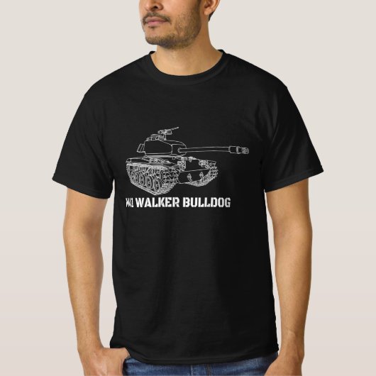 M41ウォーカーBulldog American Light Army Tank Gift Tシャツ (正面)