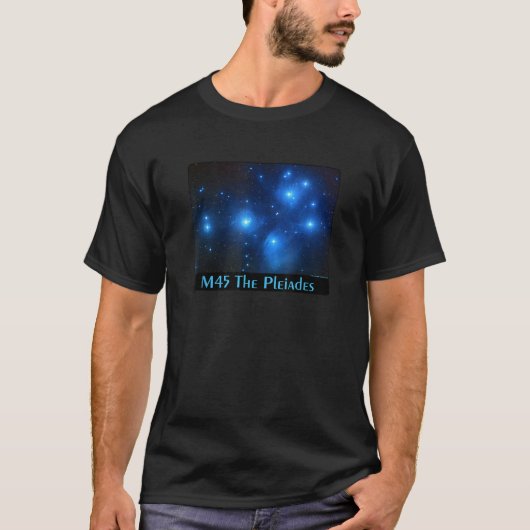 M45 Pleiades Star Cluster Astronomy n Tシャツ (正面)
