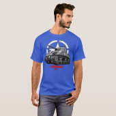 M4 Sherman Military tank WW2 Tシャツ (正面フル)