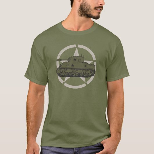 M4 Sherman | World War 2 Tank Tシャツ (正面)