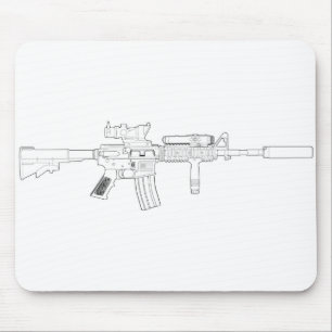 M4 SOPMODのマウスパッド マウスパッド
