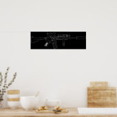 M4 SOPMODブラック ポスター (キッチン)