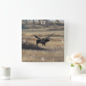 M5ブルムースアンドサンドヒルズ スクエア壁時計 (ホーム)