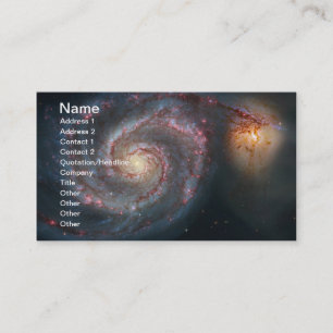 M51渦の渦状銀河NASA 名刺