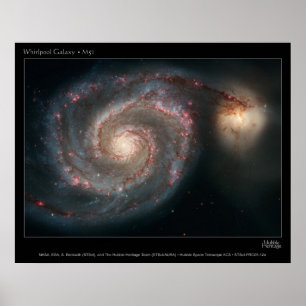 M51渦の銀河系 ポスター