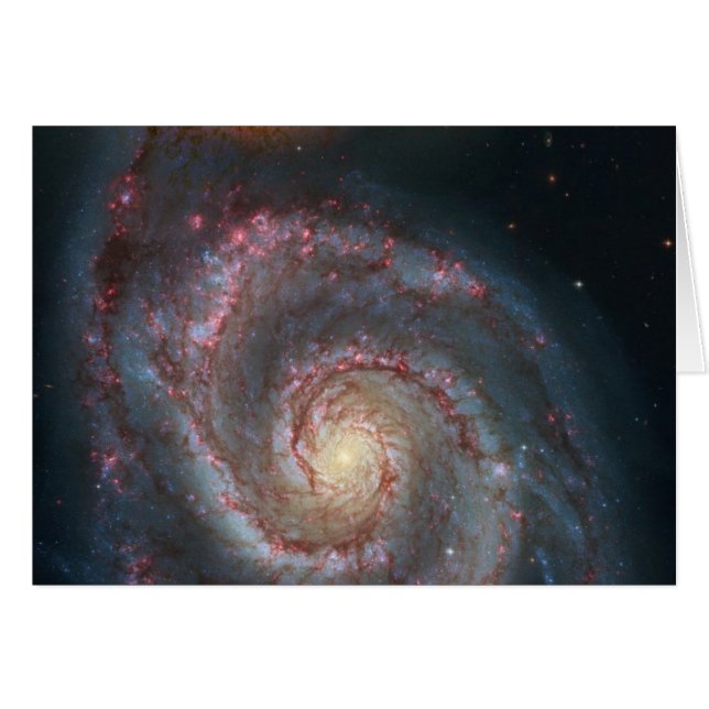 M51渦スパイラル銀河系NASA (正面横)