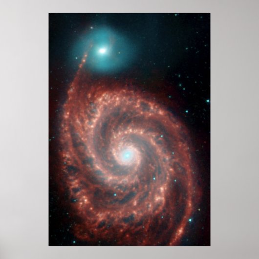 M51渦スパイラル銀河系NASA ポスター (正面)